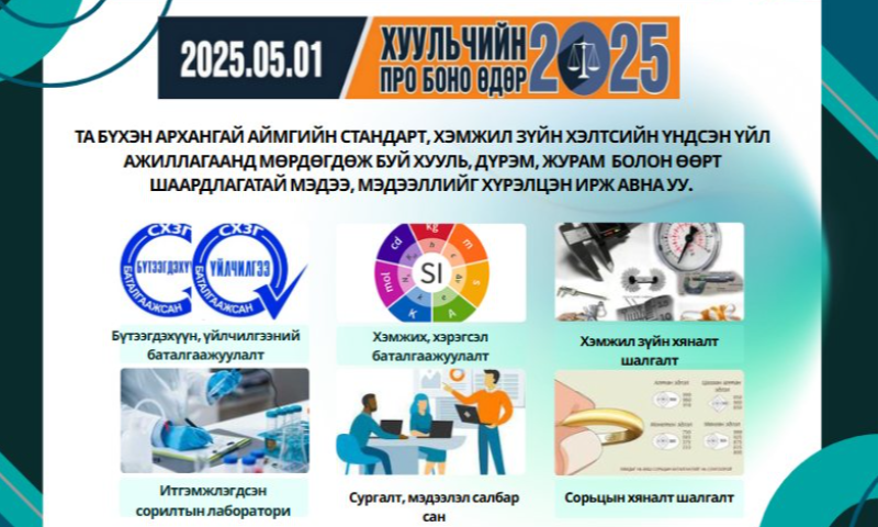 Стандарт, хэмжил зүйн хэлтэс иргэн, ААНБ-д мэдээлэл хүргэлээ